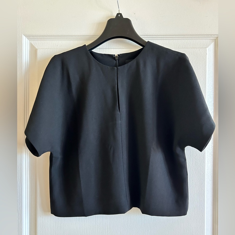 J Crew 365 Cap-Sleeve Cropped Sleeve Top New with Tags Sz 4